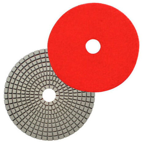 Pad de polissage diamanté à sec auto-agrippant D.125 mm x Gr. 1500 - Béton - Diamwood (1/2)