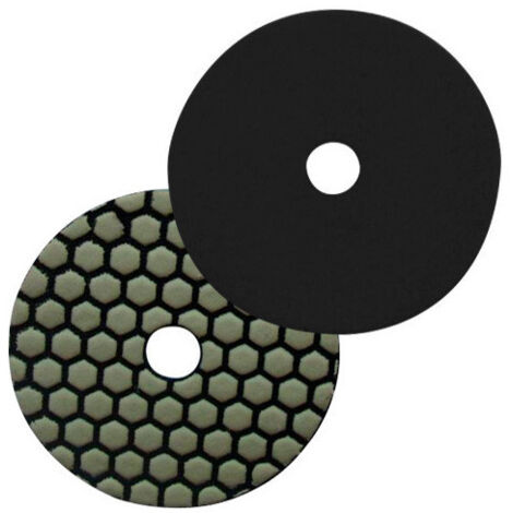 Pad de polissage diamanté à sec auto-agrippant D.100 mm x Gr. BUFF - Granit, marbre, pierre naturelle - Diamwood (1/2)