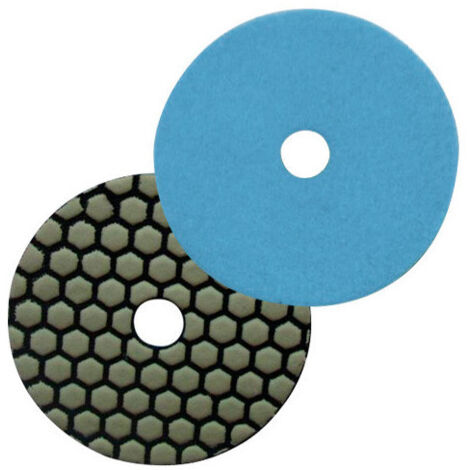 Pad de polissage diamanté à sec auto-agrippant D.100 mm x Gr. 400 - Granit, marbre, pierre naturelle - Diamwood (1/2)