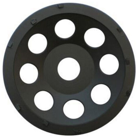 Plateau de Surfaçage PCD BLACK GRINDER D.180 x Al. 22,23 mm x 12 PKD 1 mm - Epoxy, Colle, Béton, Peinture - Diamwood (1/2)