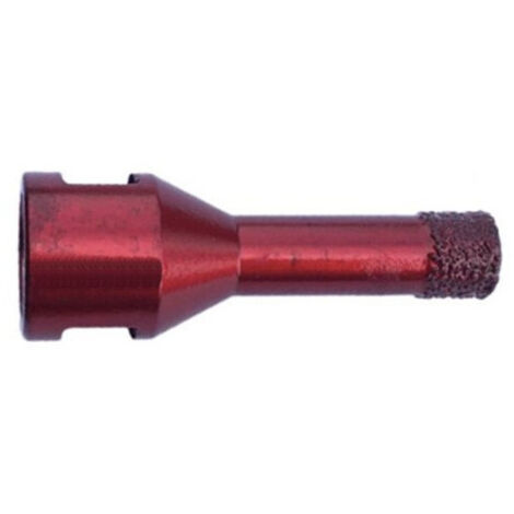 Trépan diamanté à sec D. 14 x Filetage M14 x Ht. 10 x Lt. 63 mm - Grès cérame, granit, pierre naturelle - Diamwood (1/2)