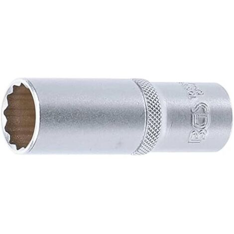 Douille à Douze Pans 41 Mm – BGS, Finition Mate Chromée, Mécanique Pro