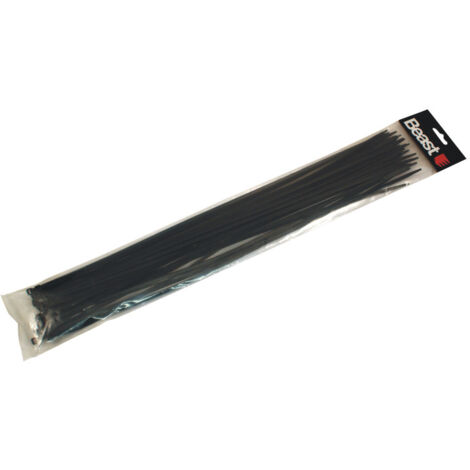 30 colliers de serrage nylon noir L. 500 x 4,7 mm - 198502 - Beast (1/3)