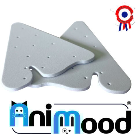 Animood 2 Tuteurs de Redressage d'Oreilles Mousse pour Chien Malinois, Berger Allemand, Doberman - Souples et Confortables, Aide au Maintien des Oreilles Droites - Accessoire Idéal pour Chiens à Grand