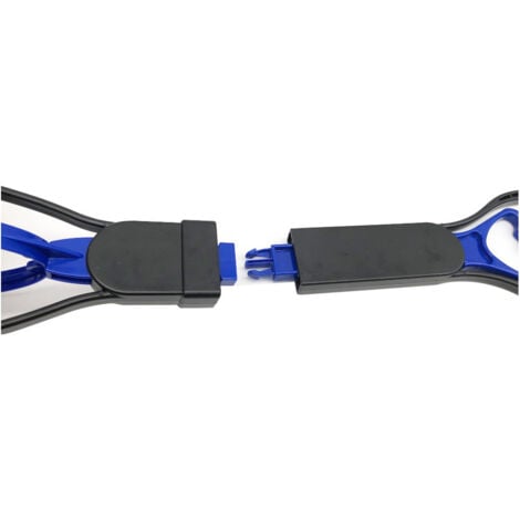 Animood Pelle Ramasse Crottes en ABS avec Poignée Ergonomique - L. 60 cm - Dimensions de la tête : 13,5 x 12,5 x 10 cm - Inclus 200 Sacs de Déjections - Pratique et Efficace