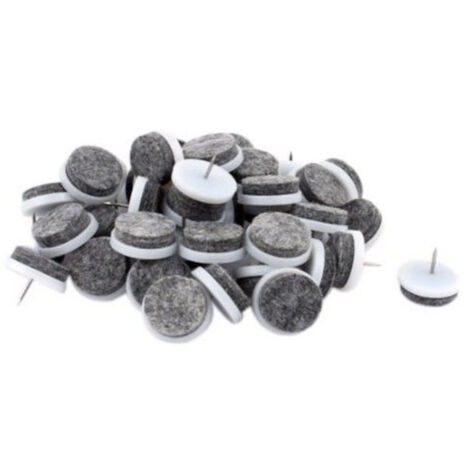 Assortiment de 24 Patins en Feutre à Clouer D. 24 mm pour Mobiliers - Chaises - Robuste et précis - Beast (1/5)