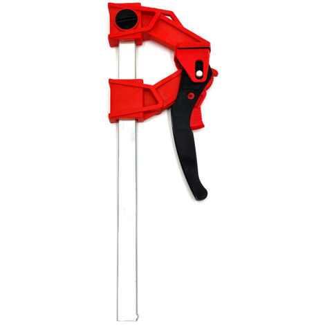 Serre-joint à levier professionnel 1200N en acier et nylon – Force de serrage 1200N – Saillie 65mm pour menuiserie – Gâchette de desserrage rapide – D-Work (1/5)