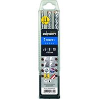 ALPEN 81506810100 FORET SDS-PLUS FORCE X 3 PIÈCES ARGENT