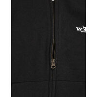 W:O:A – Wacken Open Air Kinder Kapuzenjacke, Wacken Open Air-Logo, großer Rücken-Print, Reißverschluss, Kängurutasche, Sweatjacke mit Kapuze und Zipper, reine Baumwolle