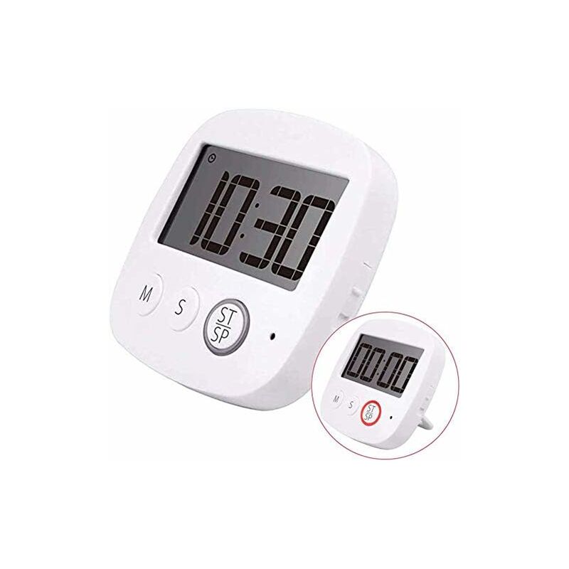 Timer Cucina Digitale Magnetico - A Batterie - Fino a 99 minuti e 99  secondi - BIANCO 