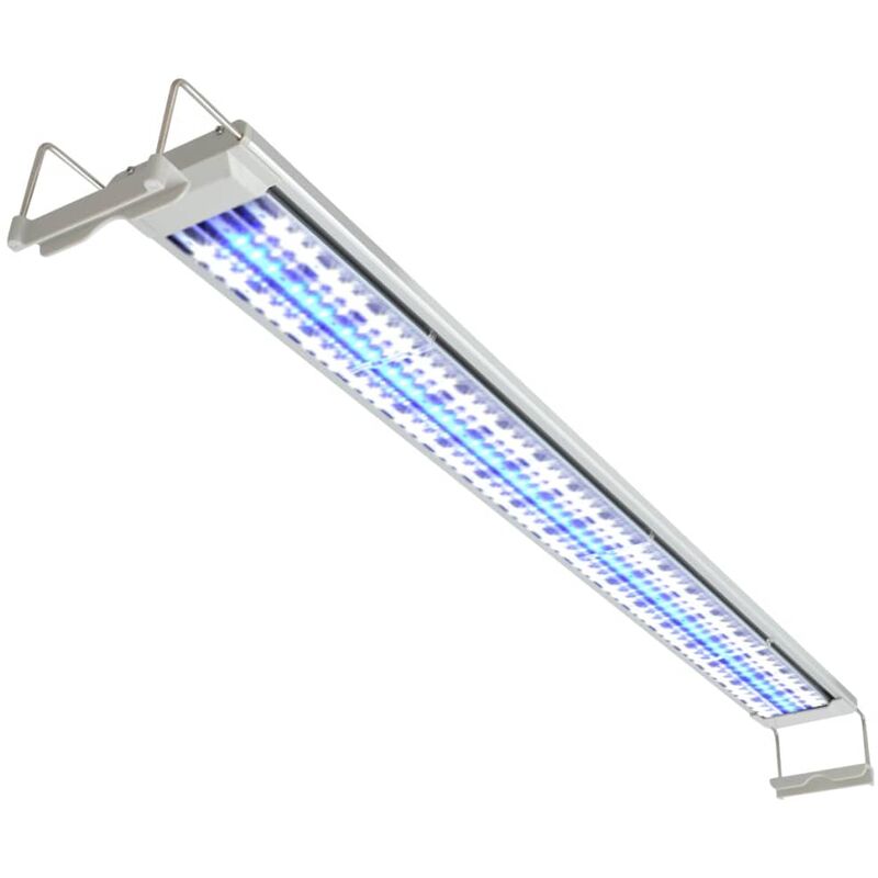 PLAFONIERA LUCE ACQUARIO BIANCA/BLU 18 LED ESTERNA 7W BARRA TARTARUGHIERA  DEE301