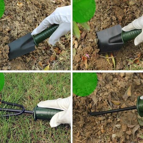 KIT DI 3 ATTREZZI UTENSILI PER GIARDINO RASTRELLO MINI PALA COLTIVAZIONE  ORTO