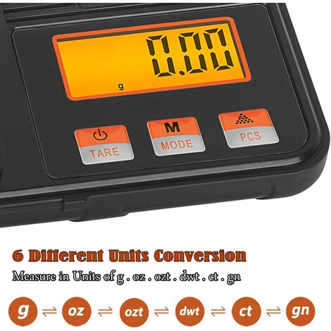 Bilancia elettronica tascabile portatile pesa 200g determinazione