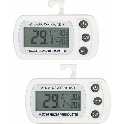 Termometro digitale per frigorifero e congelatore da 2 pezzi