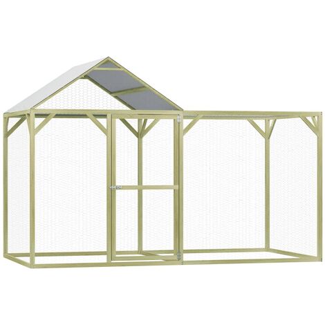 Bc-elec - RA-362 Pollaio da esterno 3x6x2m, recinto in rete