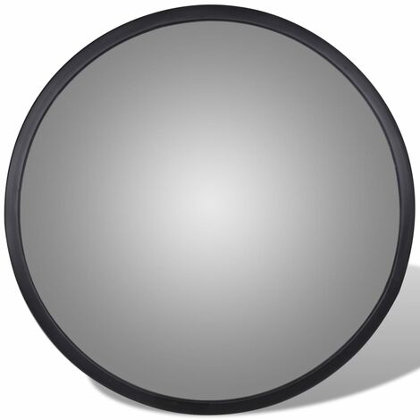Specchio per Traffico Convesso in Acrilico Nero 30 cm Interno