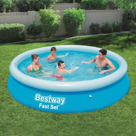 Bestway Set per Piscina Gonfiabile Fast Rotonda 305x76 cm 57266