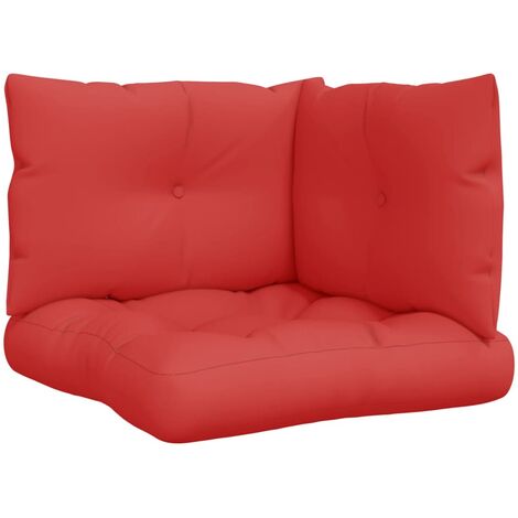 Detex cuscini coprisedia Vanamo con fascette di sostegno set 6 pezzi  schienale alto cuscino sedia Rosso