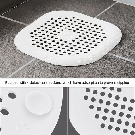 Filtro Raccogli Sporco e Capelli per Lavabo Doccia Vasca in Silicone 15 X  15 cm