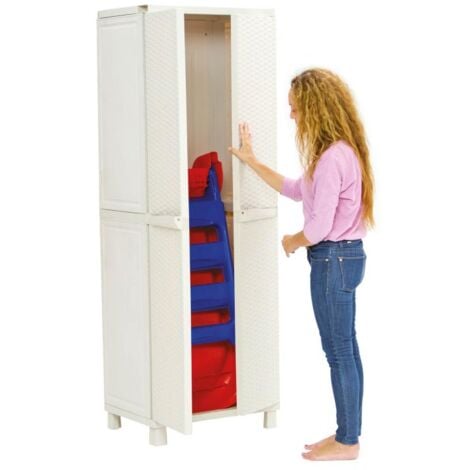 Palplay toboggan pliable 4 pieds rouge/bleu