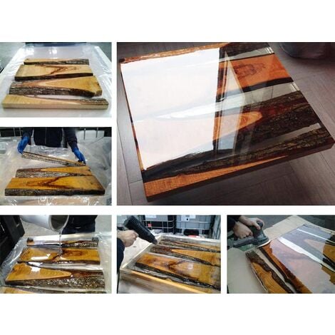 0,8 KG RESINE ÉPOXY TRES LIQUIDE ‘LIQUIDISSIMA’ POUR CRÉATIONS / BIJOUX / OBJETS DE DECORATION – pour créations transparentes – RESINE liquide pour moules très détaillés.