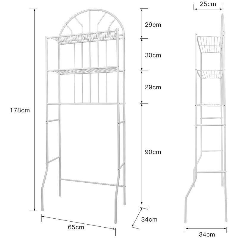 Armario Para Lavadora Superestructura Mueble Para Lavadora Secadora  Secadora Cocina Baño Estantería Estante Para Lavadora Superestructura Para