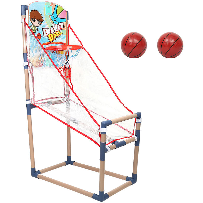 Baloncesto arcade para niños, juego de soporte de baloncesto red de aro de  baloncesto juego de baloncesto red de baloncesto con 12 bolas