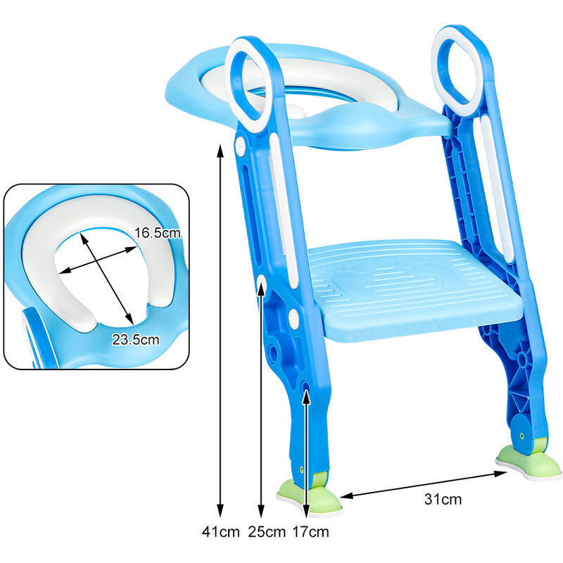 GENERICO Asientos Adaptador Escalera Para Wc De Niños Azul