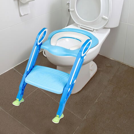 Adaptador WC para Niños con Escalera Asiento de inodoro de entrenamiento  para Bebés y Niños 1