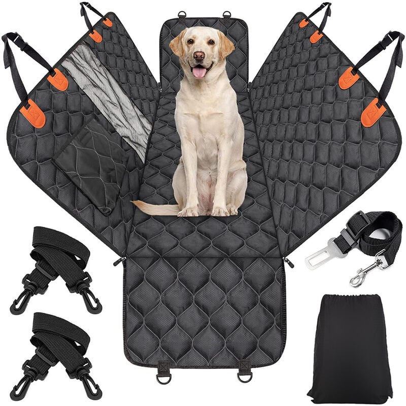 iBuddy Dog Car Seat Covers for Back Seat of Cars/Trucks/SUV, Waterproof Dog  Car Hammock with Mesh Window, Side Flaps and Dog Seat Belt, Durable  Anti-Scratch Nonslip Machine Washable Pet Car Seat Cover