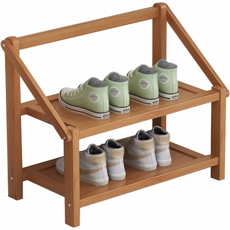 Small Shoe Cabinet, 3 Tier Shoe Rack, Mini Shoe Rack, Narrow Shoe Organizer  For Closet And Hallway 42 X 19 X 43cm