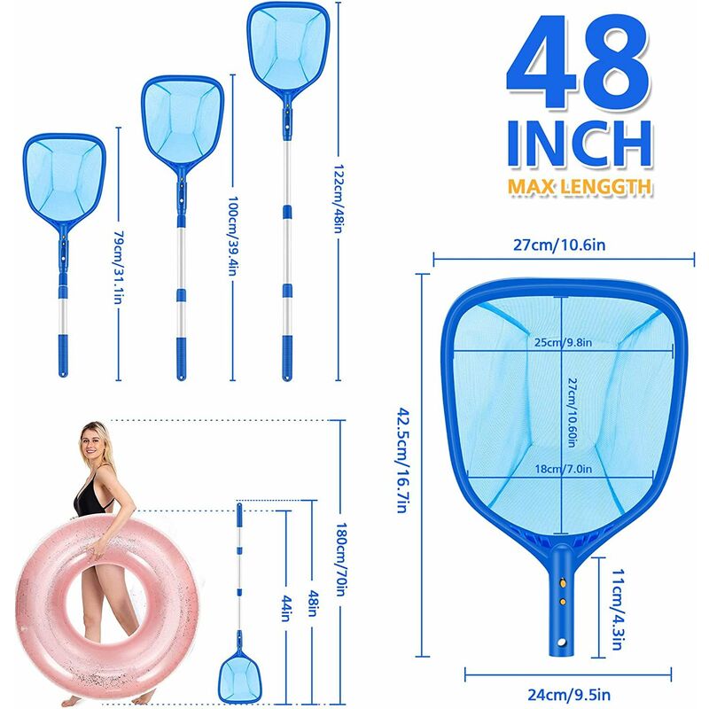 Swimming Pool Bottom Landing Net Fine Mesh Plastic Swimming Pool