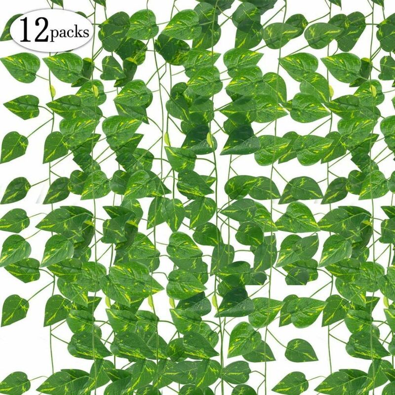 Artificial Hanging Plants, Fake Ivy Leaves Garland Gifts Party Garden  Wedding Wall Home Decor