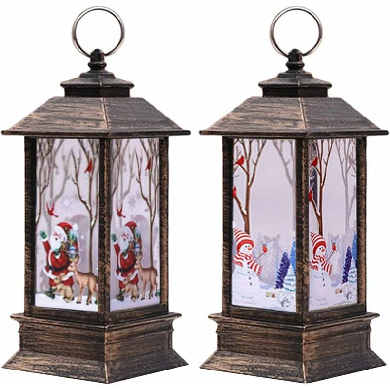 LITZEE Christmas Decorations Sale, 2PCS Christmas Lanterns with ...