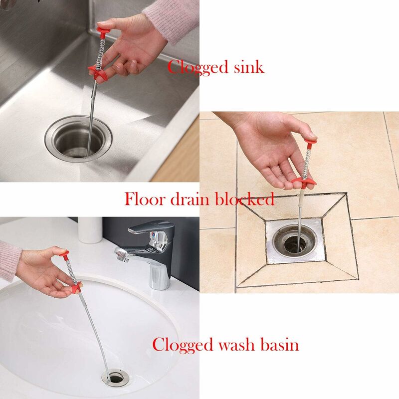 Sink Cleaning Hook, Sink Cleaner, Sink Clog Remover Hair Catcher (AA1)