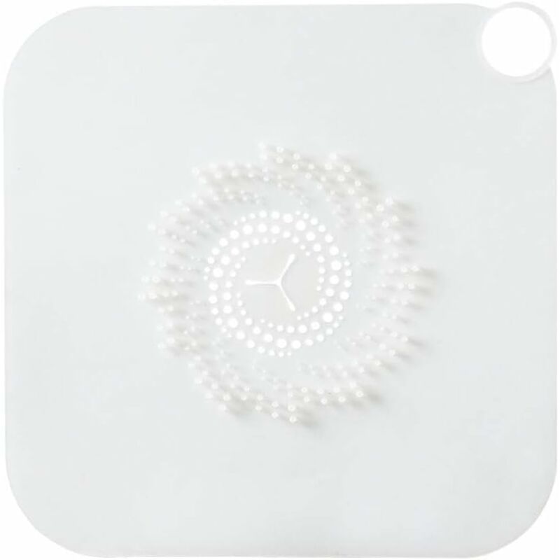 Hair Catcher Bathroom Tub Strainer in White 