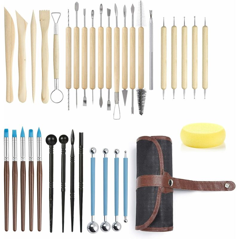 13 Pcs Pottery Tools Air Dry Clay Tools Potters Wheel For Adults Polymer  Clay Tools Pottery Sculpting Tools Set