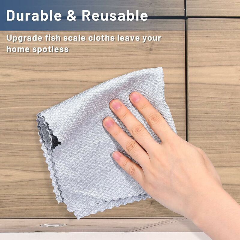 4-Pack Damp Duster and Dusting Rag Towel with Strong Dust Trap Capacity and  Water Absorption, Magical Dust Cleaning Sponge and Towel Rags for All