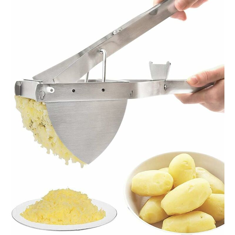 Large Potato Ricer Stainless Steel, Potato Masher Stronger, with Longer  Leverage Handles,3 Interchangeable Discs, Ricer Kitchen Tool-Mashed  Potatoes, Masher for Fruits, Vegetables, Baby Food 