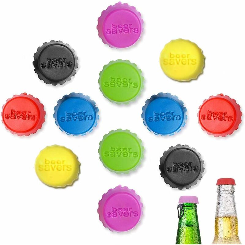 Reusable Bottle Caps - 9x - Silicone - Multicolor