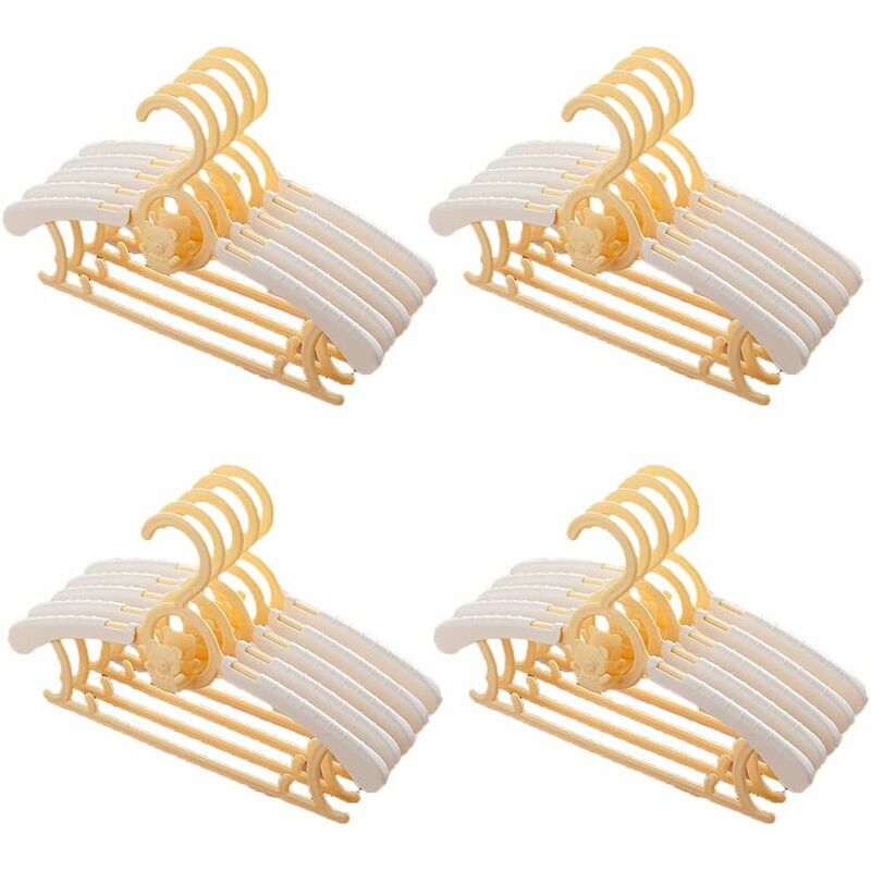 5pcs-28cm Velvet Hangers For Kids' Clothes, Non-slip & No Crease,  Space-saving Design