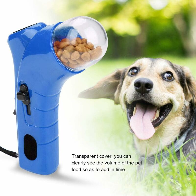 NEW Pet Treat Launcher Dog Fun Game Catch Gun Bone Thrower