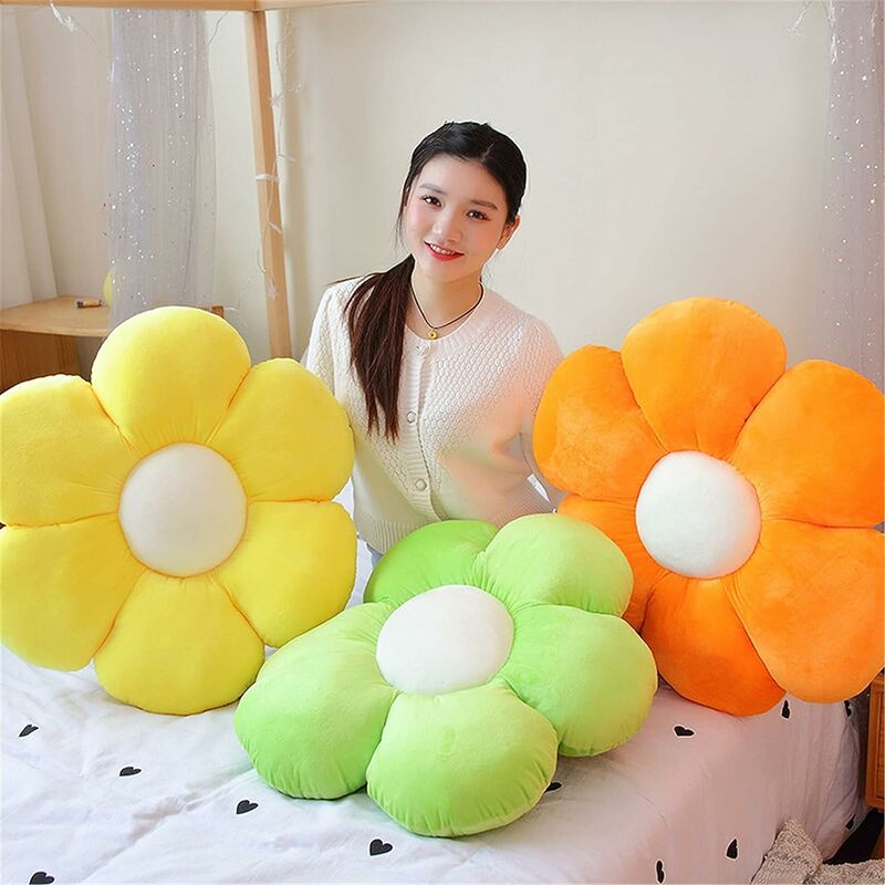 Butterfly Craze Daisy Lounge Flower Pillow - Cozy & Stylish Floor