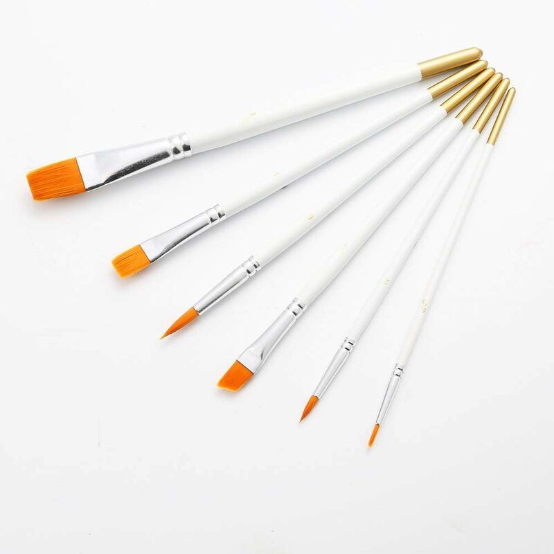 Pcs Paint Brushes, Six Sizes Artist Paint Brush Set Art Paint Brush Oil  Painting Acrylic Paint Brush, Paint Brushes Set Paint Brush