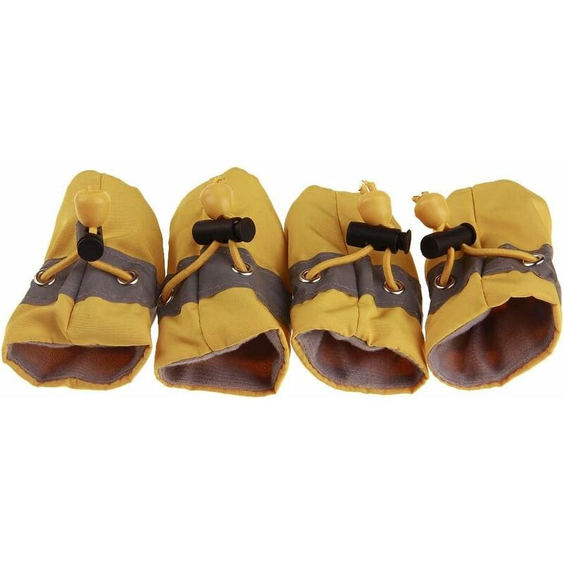 Yellow hot sale dog boots