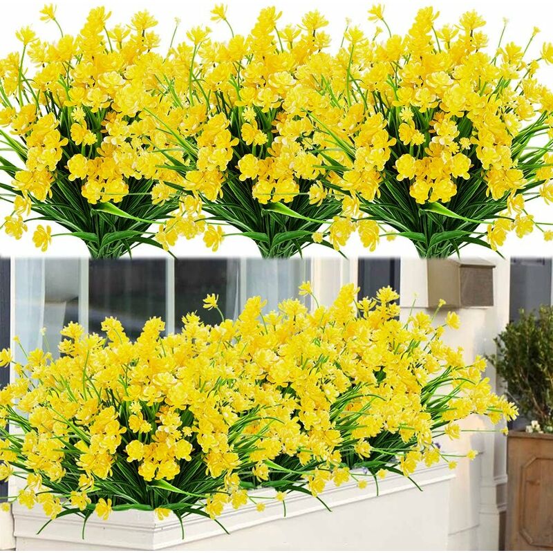 LITZEE Artificial Flower Plant UV ...