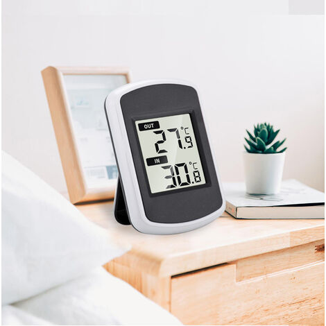 Anself Digital Fridge Thermometer with Alarm and Max Min Temperature Easy  to Read LCD Display Digital Refrigerator Freezer Thermometer for Indoor