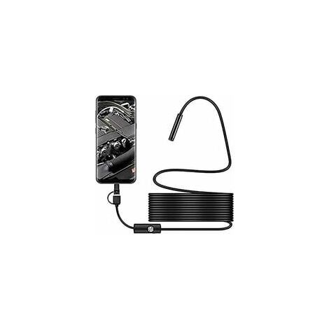 USB Snake Inspection Camera, 2.0 MP IP67 Waterproof USB C
