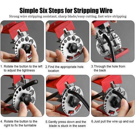 1pc Manual Wire Stripping Tool Handheld Wire Stripper, Adjustable