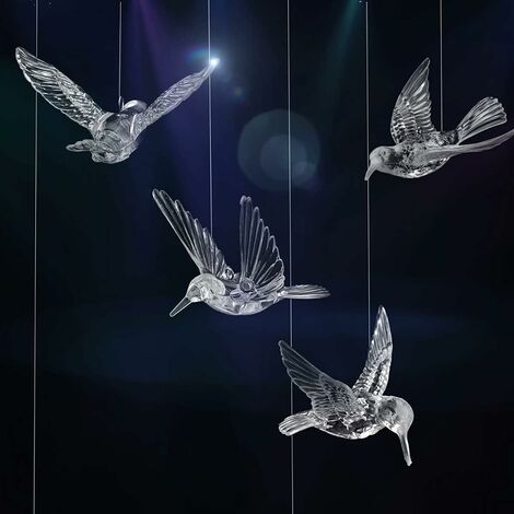 Other Storage, 5 Pieces Clear Acrylic Flying Bird, Hanging Bird